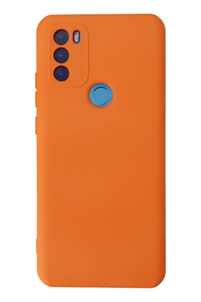 Mey İthalat®  General Mobile GM 21 Plus Kılıf Nano içi Kadife Silikon - Turuncu