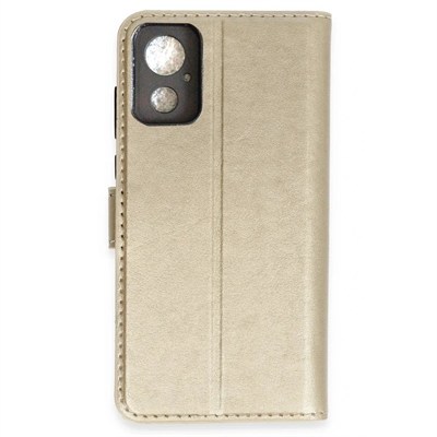 Mey İthalat®  General Mobile GM 23 SE Trend S Plus Kapaklı Kılıf - Gold