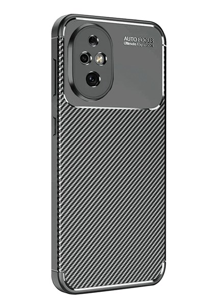 Mey İthalat®  Honor 200 Kılıf Auto Focus Karbon Kapak - Siyah