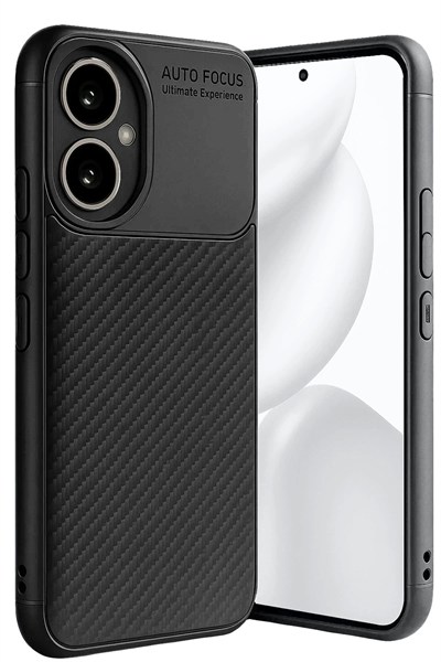 Mey İthalat®  Honor 400 Kılıf Auto Focus Karbon Kapak - Siyah