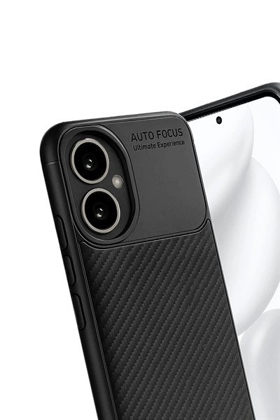 Mey İthalat®  Honor 400 Kılıf Auto Focus Karbon Kapak - Siyah