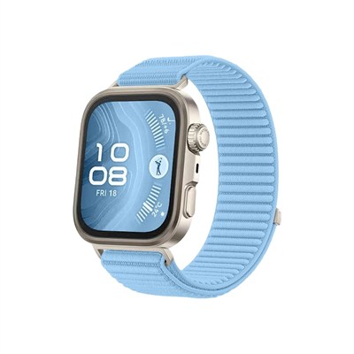 Mey İthalat®  Huawei Fit 4 Braid Kordon - Açık Mavi