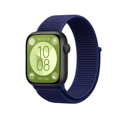 Mey İthalat®  Huawei Fit 4 Hasırlı Cırtcırtlı Kordon - Lacivert-Mürdüm