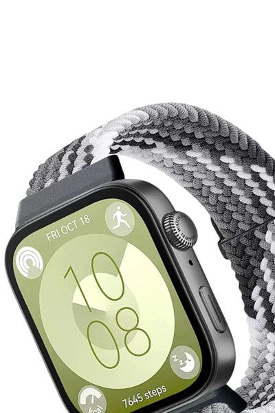 Mey İthalat®  Huawei Fit 4 Star Kordon - Gri-Siyah