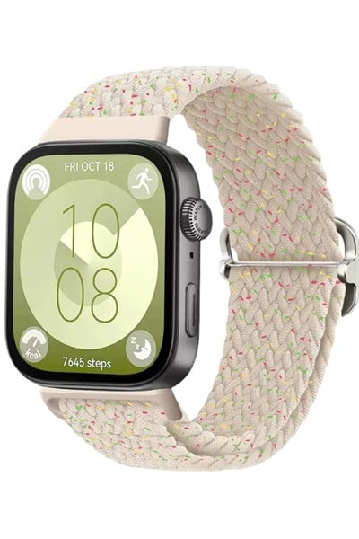 Mey İthalat®  Huawei Fit 4 Star Kordon - Gri-Turuncu