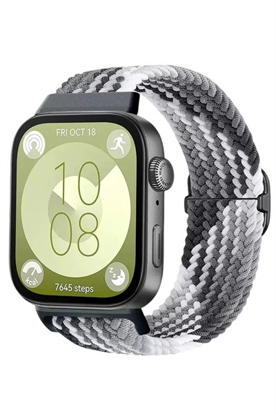 Mey İthalat®  Huawei Fit 4 Star Kordon - Gri-Siyah