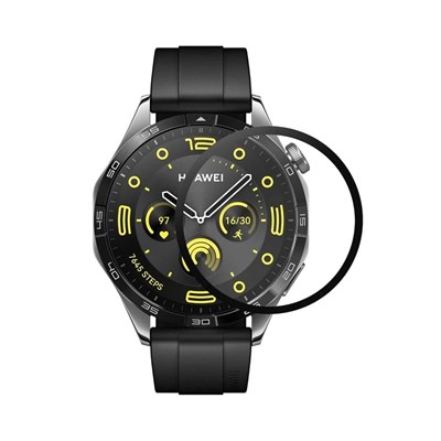 Mey İthalat®  Huawei GT4 46mm 22mm Polymer Nano Ekran Koruyucu - Şeffaf
