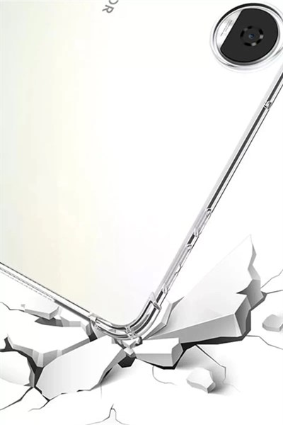 Mey İthalat®  Huawei Honor Pad 9 Kılıf Anti Shock Tablet Silikon - Şeffaf