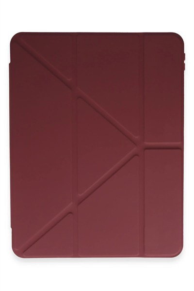 Mey İthalat®  Huawei Honor Pad 9 Kılıf Kalemlikli Mars Tablet Kılıfı - Mürdüm