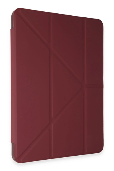 Mey İthalat®  Huawei Honor Pad 9 Kılıf Kalemlikli Mars Tablet Kılıfı - Mürdüm