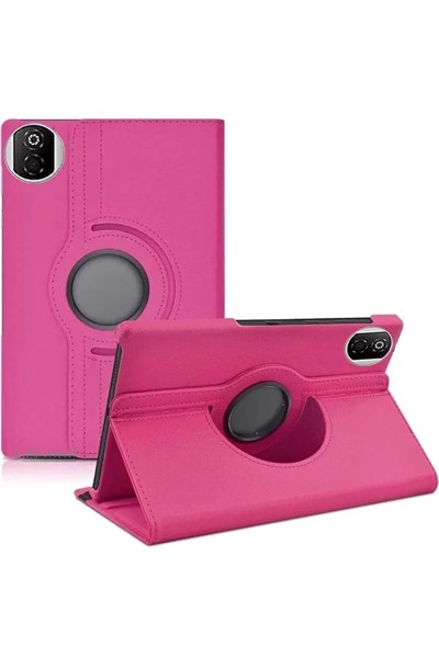 Mey İthalat®  Huawei Honor Pad X7 360 Tablet Deri Kılıf - Pembe