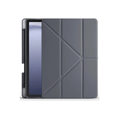 Mey İthalat®  Huawei Honor Pad X9 11.5 Kılıf Kalemlikli Mars Tablet Kılıfı - Koyu Gri