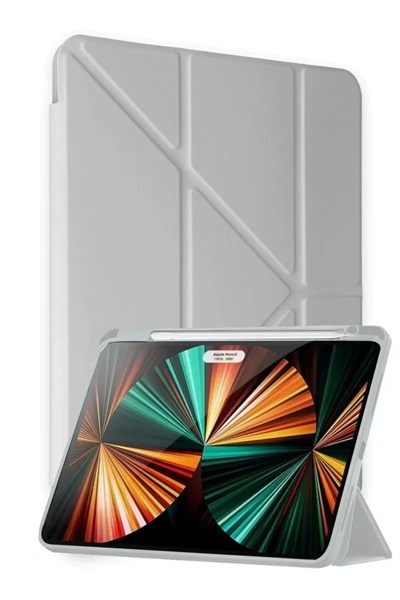 Mey İthalat®  Huawei Honor Pad X9A Kalemlikli Mars Tablet Kılıfı - Gri