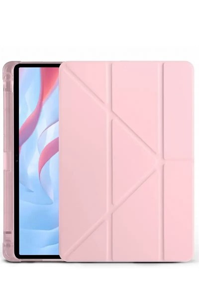 Mey İthalat®  Huawei Honor Pad X9A Kalemlikli Mars Tablet Kılıfı - Rose Gold