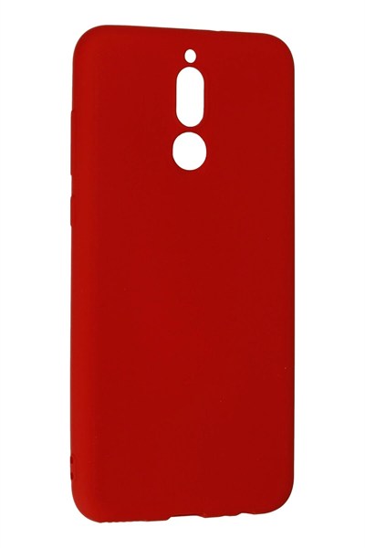 Mey İthalat®  Huawei Mate 10 Lite Kılıf Nano içi Kadife Silikon - Kırmızı