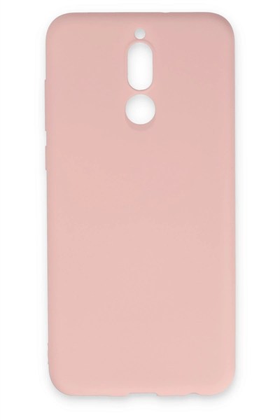 Mey İthalat®  Huawei Mate 10 Lite Kılıf Nano içi Kadife Silikon - Pudra