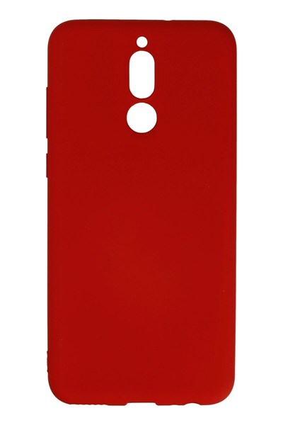 Mey İthalat®  Huawei Mate 10 Lite Kılıf Nano içi Kadife Silikon - Kırmızı