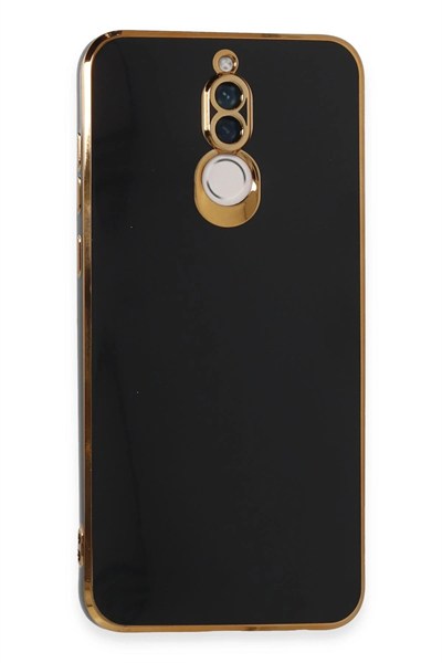 Mey İthalat®  Huawei Mate 10 Lite Kılıf Volet Silikon - Siyah