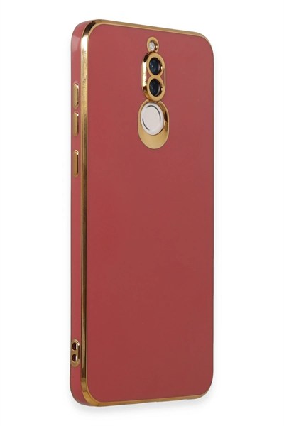 Mey İthalat®  Huawei Mate 10 Lite Kılıf Volet Silikon - Kırmızı