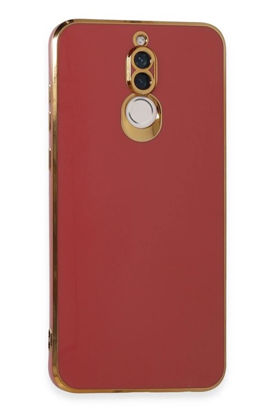 Mey İthalat®  Huawei Mate 10 Lite Kılıf Volet Silikon - Kırmızı