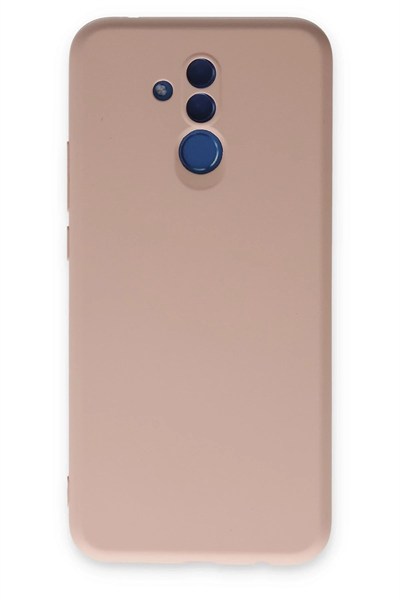 Mey İthalat®  Huawei Mate 20 Lite Kılıf Nano içi Kadife Silikon - Pudra