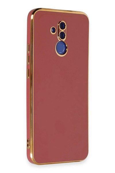 Mey İthalat®  Huawei Mate 20 Lite Kılıf Volet Silikon - Kırmızı