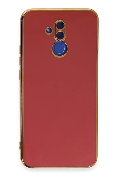 Mey İthalat®  Huawei Mate 20 Lite Kılıf Volet Silikon - Kırmızı