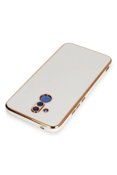 Mey İthalat®  Huawei Mate 20 Lite Kılıf Volet Silikon - Beyaz