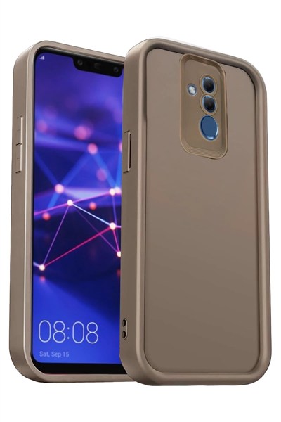 Mey İthalat®  Huawei Mate 20 Lite Kılıf Viera Silikon - Kahverengi