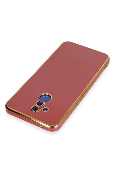 Mey İthalat®  Huawei Mate 20 Lite Kılıf Volet Silikon - Kırmızı