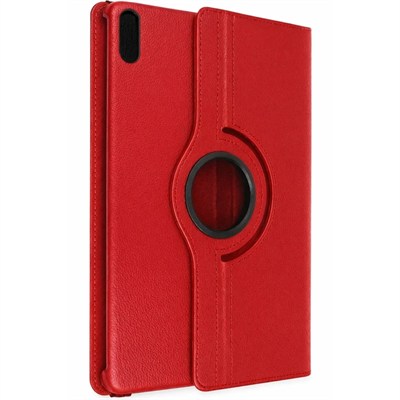 Mey İthalat®  Huawei MatePad 11 10.9 360 Tablet Deri Kılıf - Kırmızı