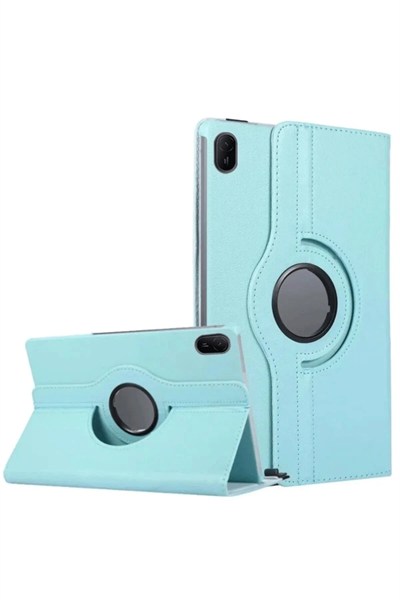 Mey İthalat®  Huawei MatePad SE 11 Kılıf 360 Tablet Deri Kılıf - Turkuaz