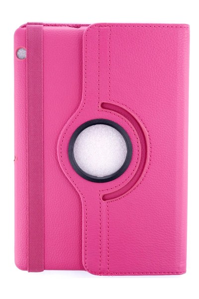 Mey İthalat®  Huawei MediaPad T3 10 / 9.6 Kılıf 360 Tablet Deri Kılıf - Pembe