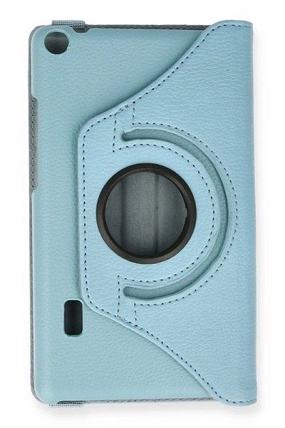 Mey İthalat®  Huawei MediaPad T3 7 Kılıf 360 Tablet Deri Kılıf - Turkuaz