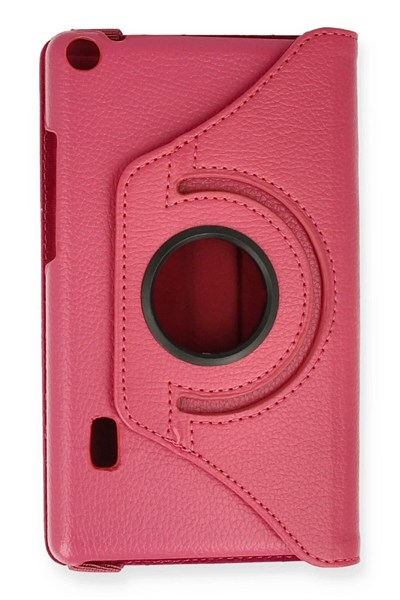 Mey İthalat®  Huawei MediaPad T3 7 Kılıf 360 Tablet Deri Kılıf - Pembe