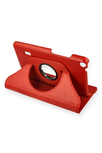 Mey İthalat®  Huawei MediaPad T3 7 Kılıf 360 Tablet Deri Kılıf - Kırmızı