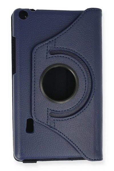 Mey İthalat®  Huawei MediaPad T3 7 Kılıf 360 Tablet Deri Kılıf - Lacivert