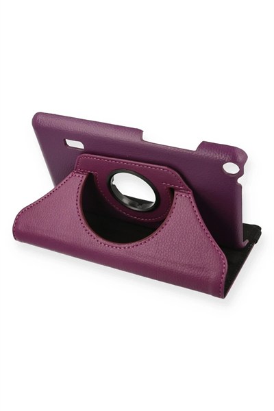 Mey İthalat®  Huawei MediaPad T3 7 Kılıf 360 Tablet Deri Kılıf - Mürdüm