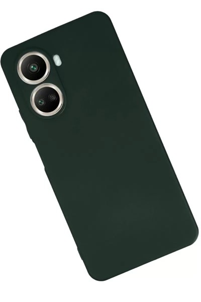 Mey İthalat®  Huawei Nova 10 SE Kılıf First Silikon - Koyu Yeşil