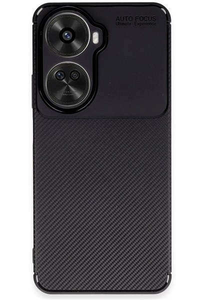 Mey İthalat®  Huawei Nova 12 SE Kılıf Auto Focus Karbon Kapak - Siyah