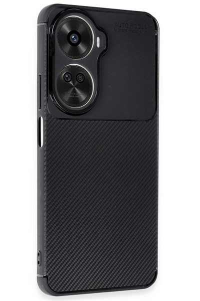 Mey İthalat®  Huawei Nova 12 SE Kılıf Auto Focus Karbon Kapak - Siyah