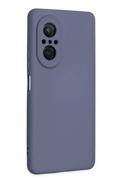 Mey İthalat®  Huawei Nova 9 SE Kılıf Nano içi Kadife Silikon - Gri