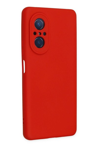 Mey İthalat®  Huawei Nova 9 SE Kılıf Nano içi Kadife Silikon - Kırmızı