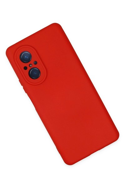 Mey İthalat®  Huawei Nova 9 SE Kılıf Nano içi Kadife Silikon - Kırmızı