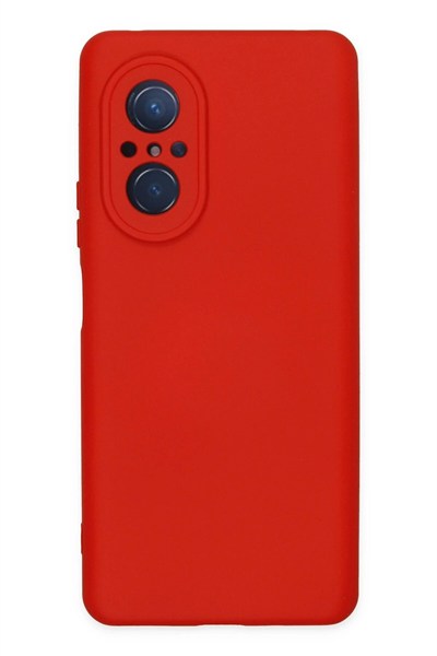 Mey İthalat®  Huawei Nova 9 SE Kılıf Nano içi Kadife Silikon - Kırmızı