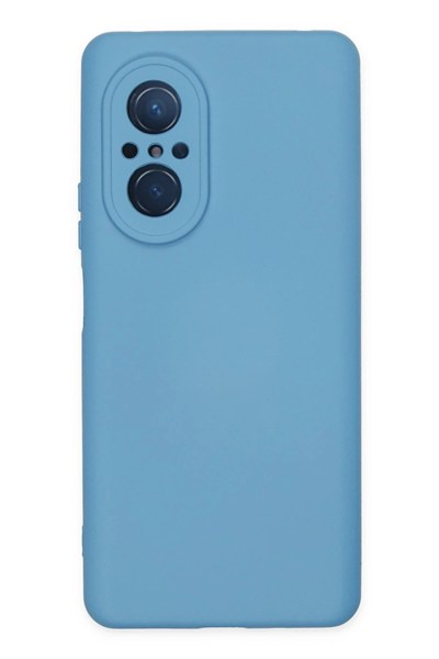 Mey İthalat®  Huawei Nova 9 SE Kılıf Nano içi Kadife Silikon - Mavi