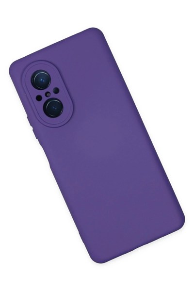 Mey İthalat®  Huawei Nova 9 SE Kılıf Nano içi Kadife Silikon - Mor
