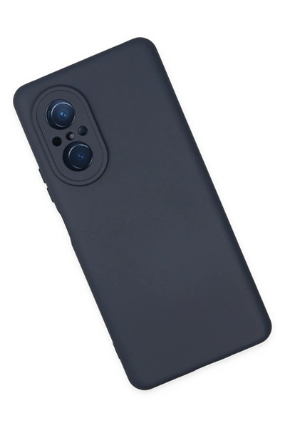 Mey İthalat®  Huawei Nova 9 SE Kılıf Nano içi Kadife Silikon - Lacivert