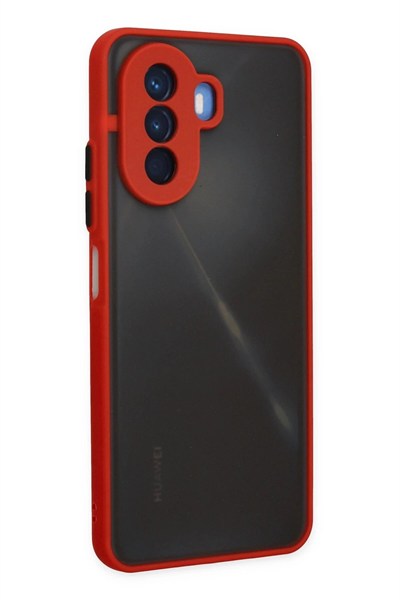 Mey İthalat®  Huawei Nova Y70 Kılıf Montreal Silikon Kapak - Kırmızı
