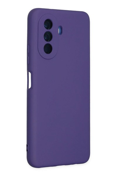 Mey İthalat®  Huawei Nova Y70 Kılıf Nano içi Kadife Silikon - Mor